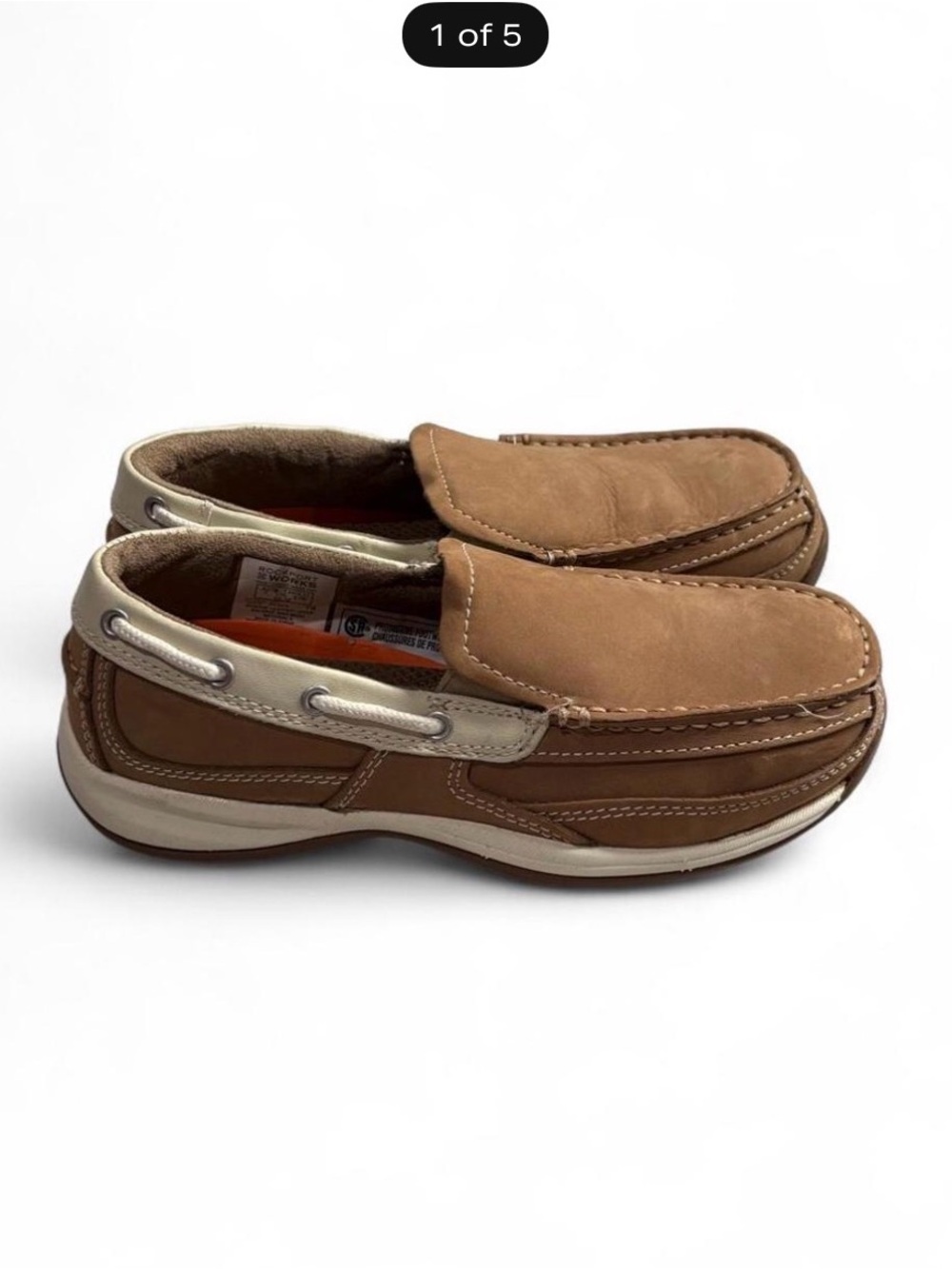Rockport Works steel toe women’s boat/sailing shoes Casual Slip-On size 7 W